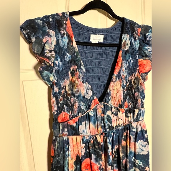 Anthro Peregrine Jumpsuit, printed eyelet edition, floral, medium - Picture 3 of 4